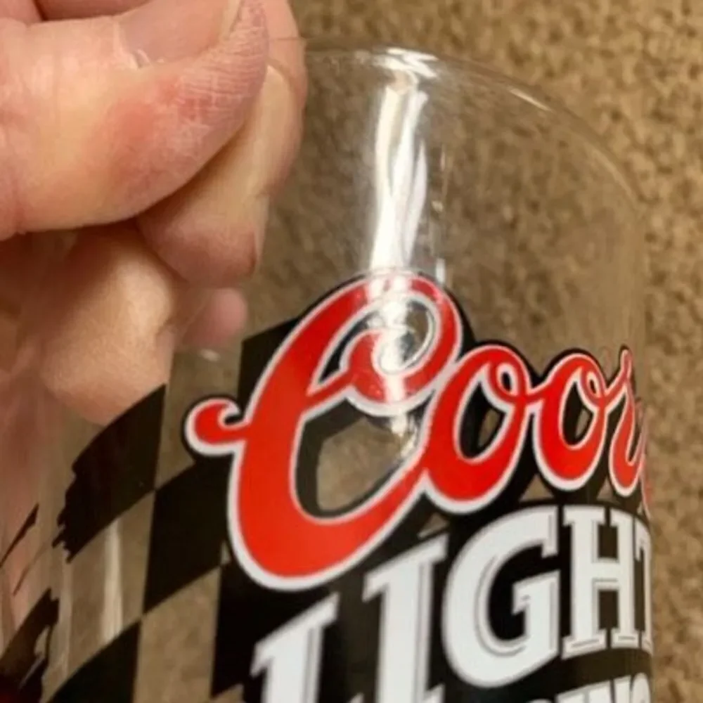 Coors Light Racing Pint Glass